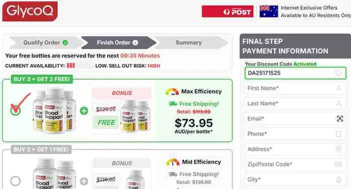 GlycoQ Australia Order Page
